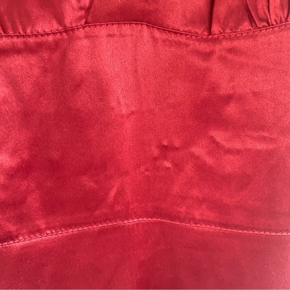 Trashy Diva Obi Dress Crimson Red Silk - Picture 4 of 5